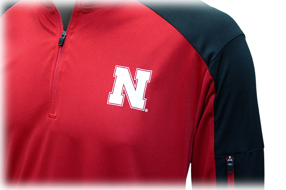Nebraska Go Route Quarter Zip Windshirt