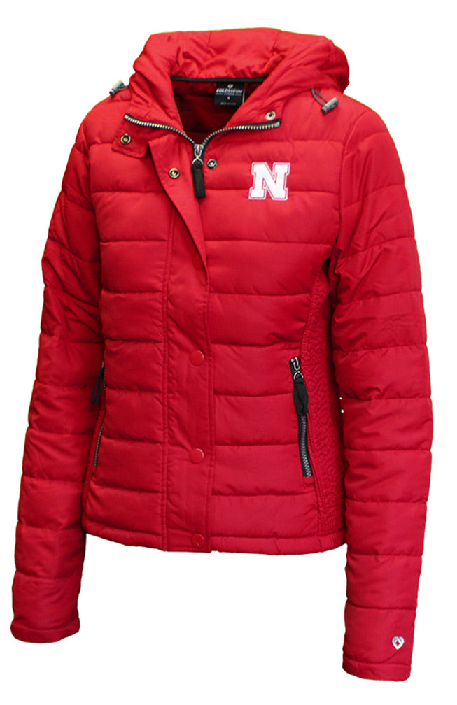 Womens Nebraska Skipper Puffer Jacket