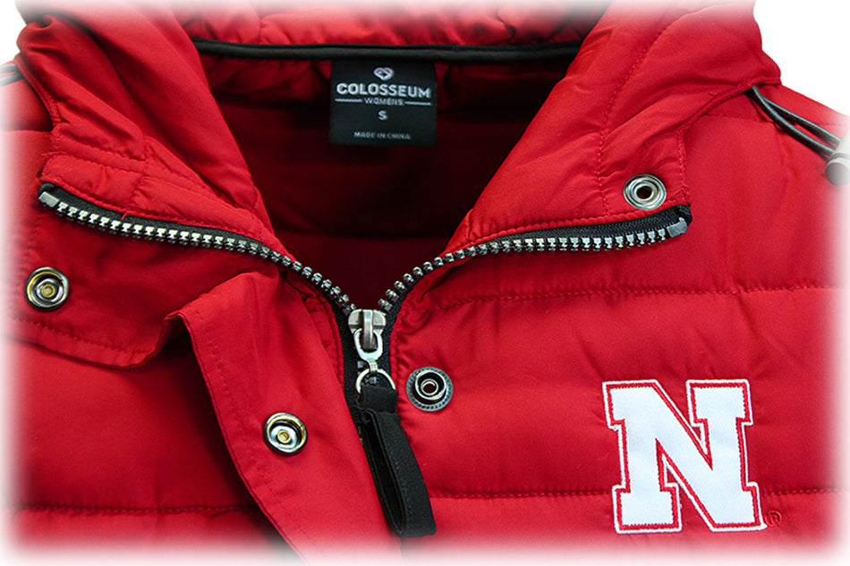 Womens Nebraska Skipper Puffer Jacket