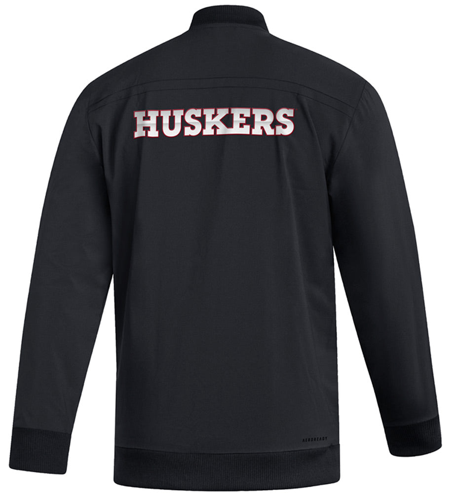 Adidas Nebraska Woven UTL Bomber - Black