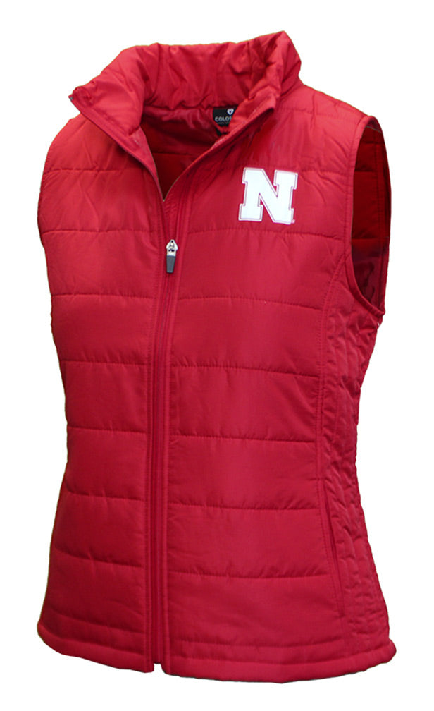 Womens Huskers Packable In-Tote Vest
