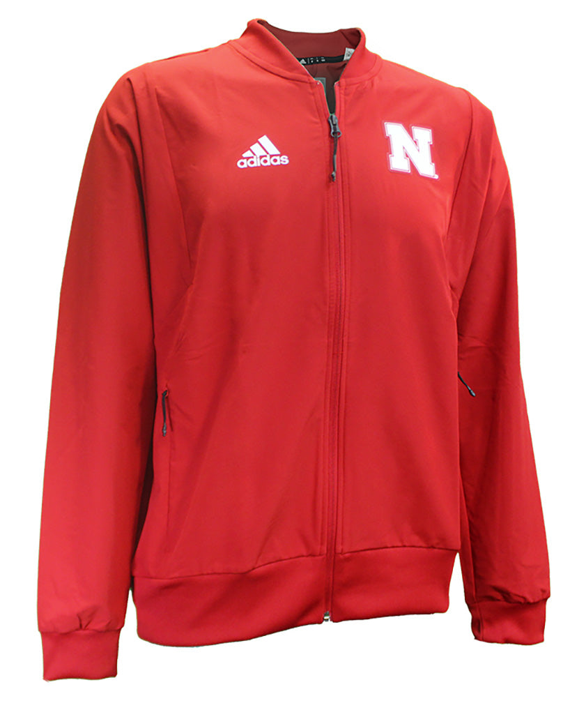 Adidas Official Huskers Sideline Woven Bomber