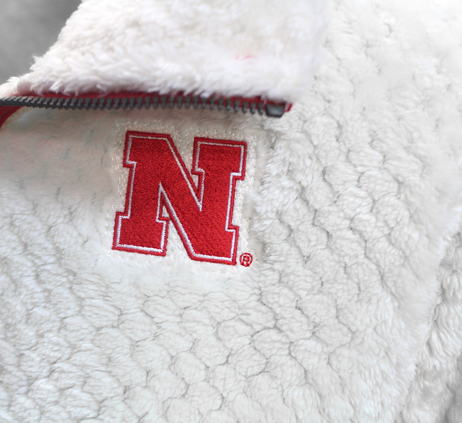 Womens Nebraska Fireside Full Zip Sherpa