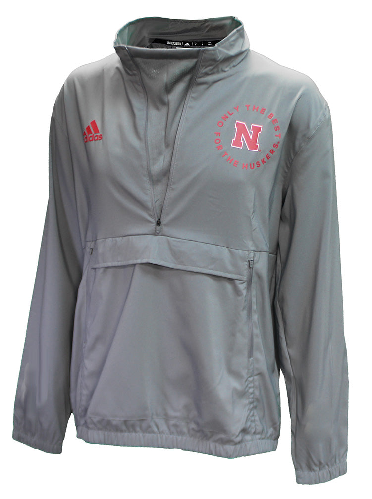 Adidas Best Huskers Stadium Woven Quarter Zip