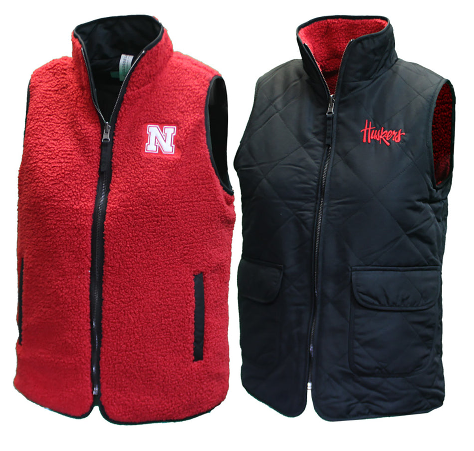 Womens N Huskers Reverse Vest