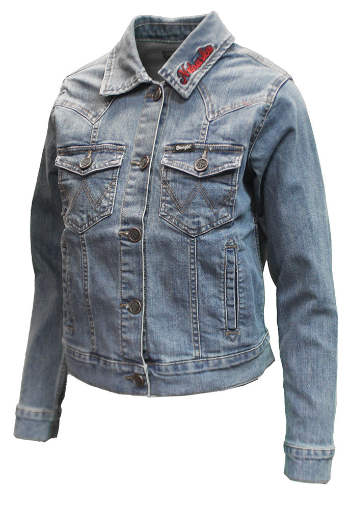 Womens Nebraska Classic Wrangler Denim Jacket