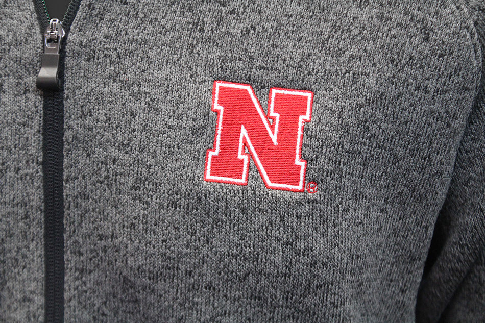 Nebraska Saranac Quarter Zip Sweater