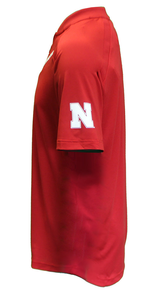 Adidas Nebraska Quarter Zip Knit Sideline Jacket