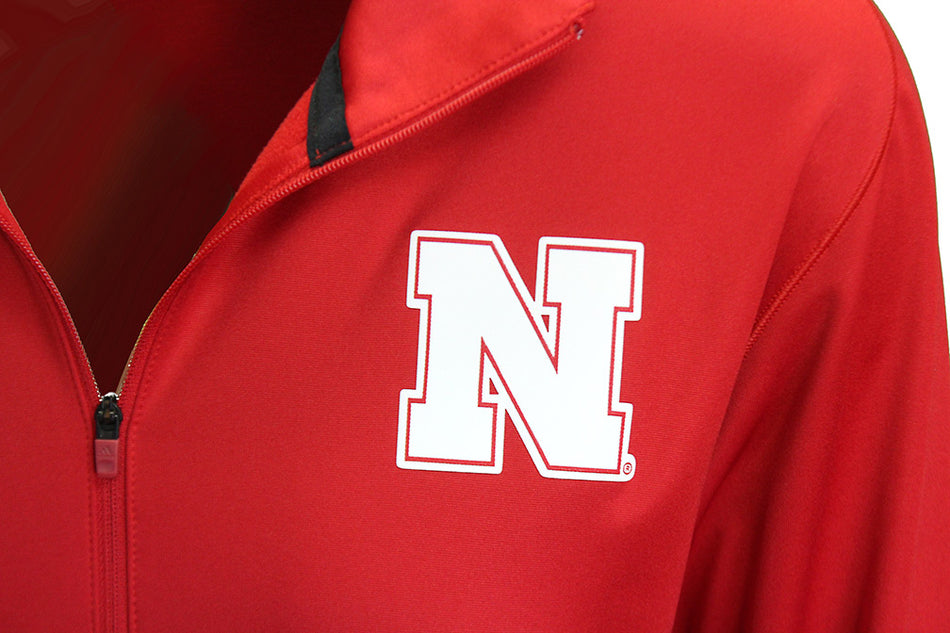 Adidas Ladies 2023 Nebraska Sideline Quarter Zip - Red