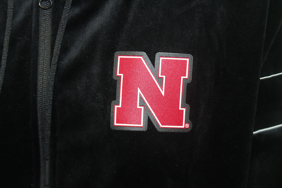 Adidas Womens Nebraska Full Zip Fashion Performance Hoodie