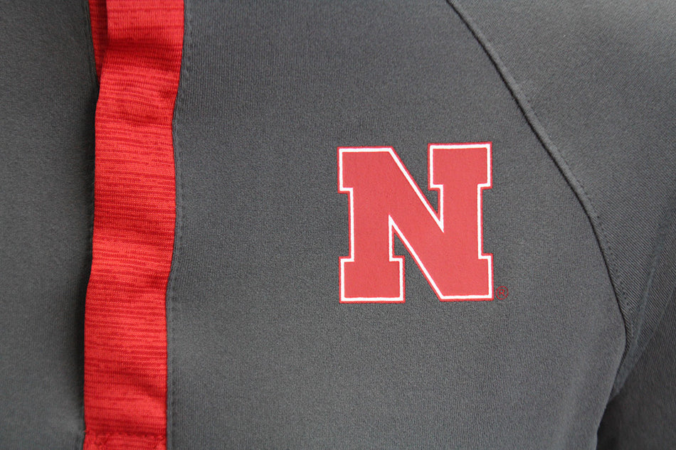 Womens Nebraska Pull Switch Quarter Snap Jacket