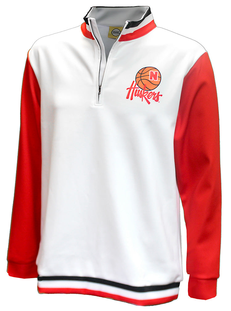 Nebraska Basketball Retro Quarter Zip Shooter