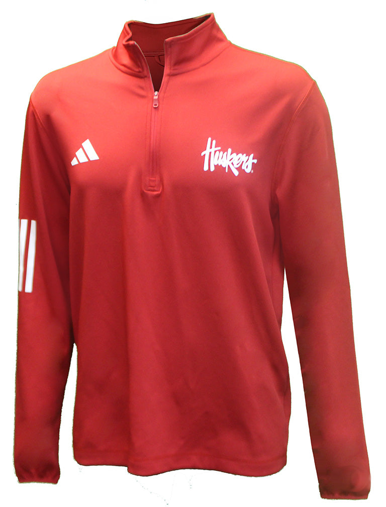 Adidas Huskers Script Half Zip Golf Jacket