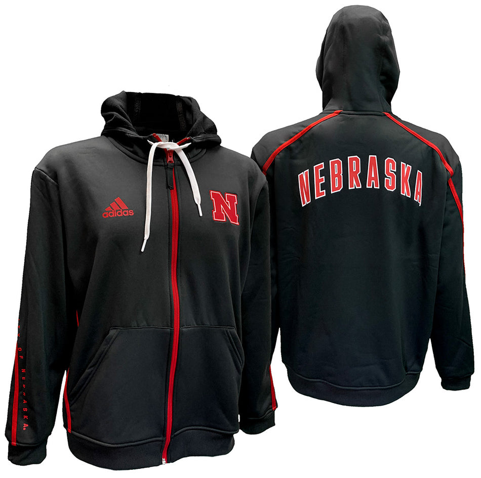 Adidas 2024 University Of Nebraska Sideline FZ Knit Jacket