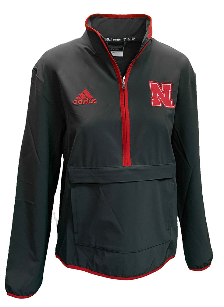 Adidas 2024 Womens Nebraska Woven 1/4 Zip Jacket - Midnight