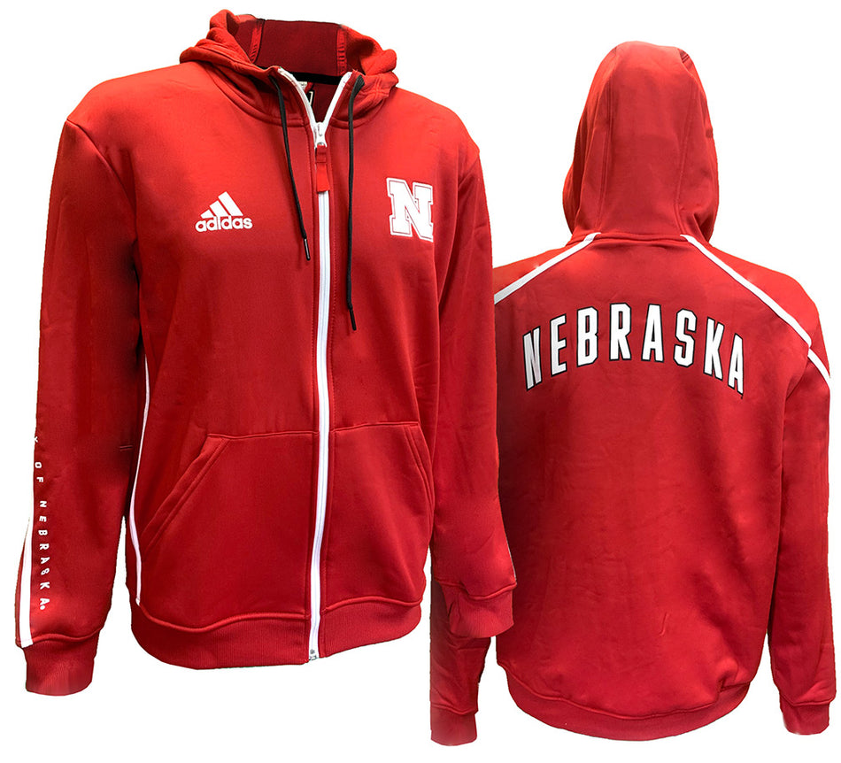 Adidas 2024 University Of Nebraska Sideline Athletic Knit Jacket