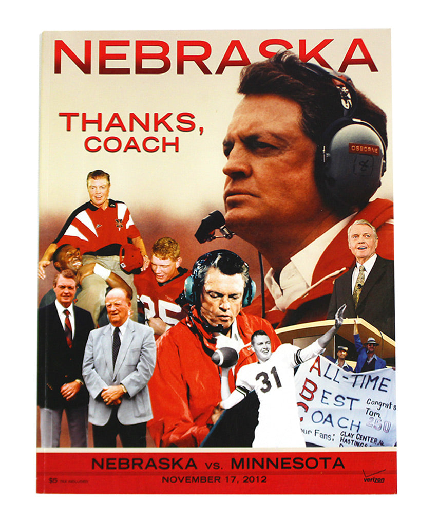 2012 Osborne Farewell Game Program vs Minnesota
