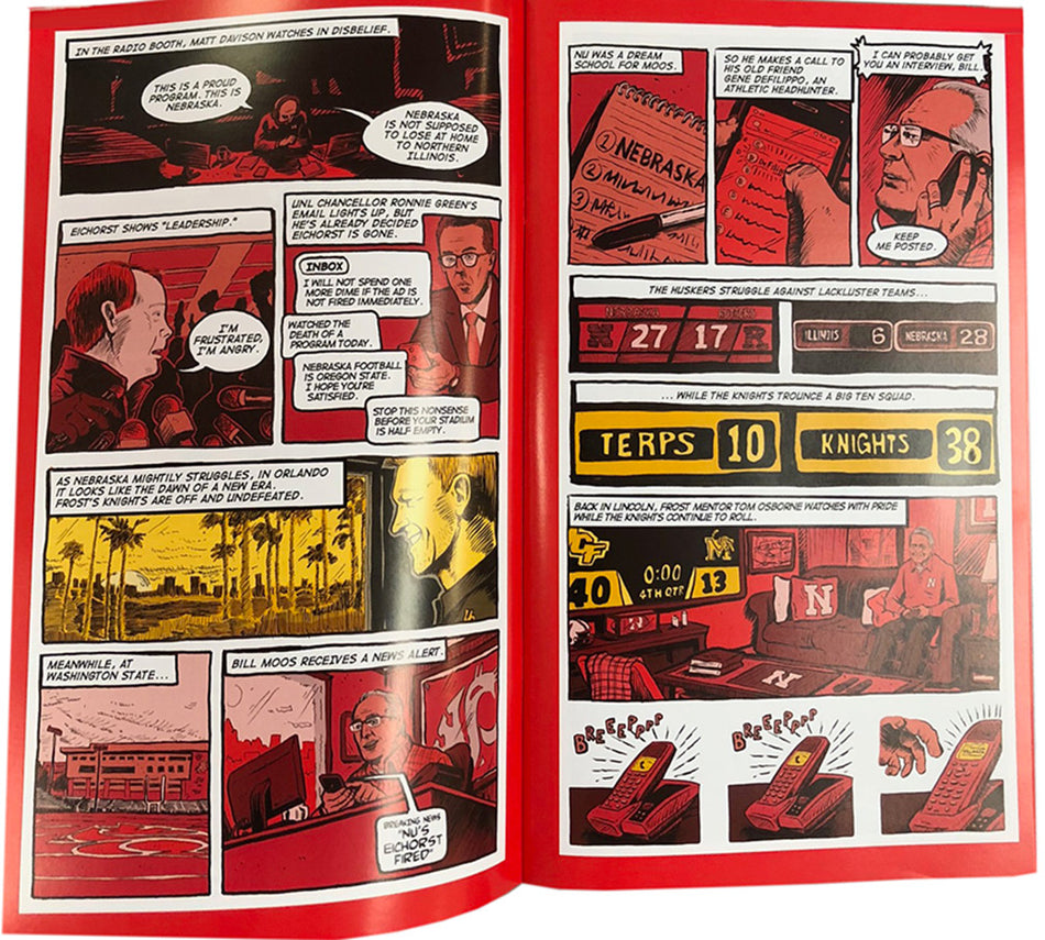 Coach Frost Autographed Huskers Comic Book