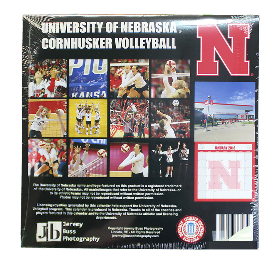 2019 Nebraska Volleyball Wall Calendar