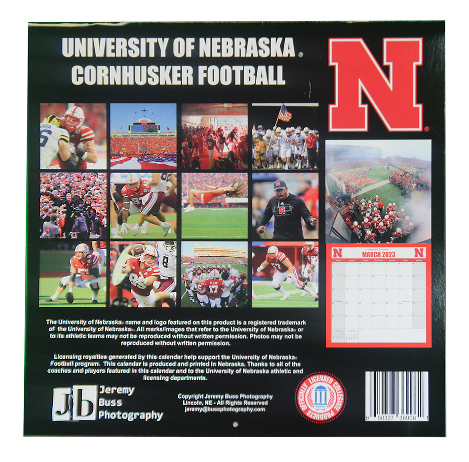 2023 Nebraska Football Wall Calendar