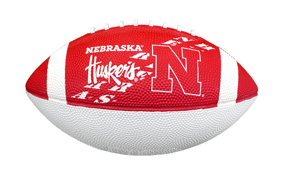 Jr. Rubber Football with New N Husker Logo