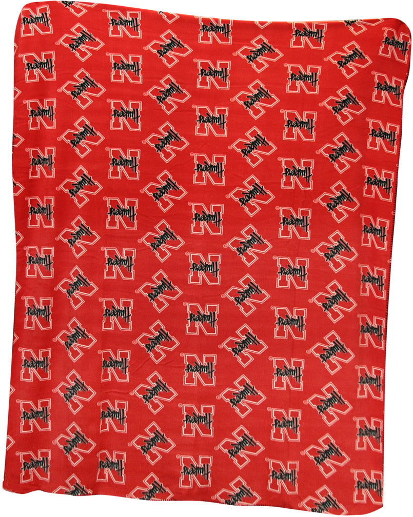 N Husker Rolled Blanket