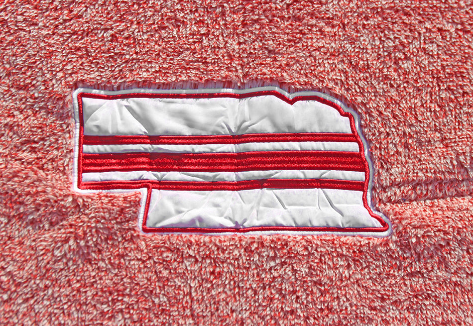 Nebraska Flecked Double Plush Blanket