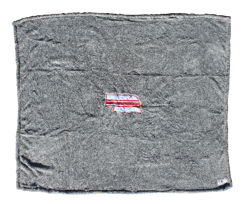 Nebraska Flecked Double Plush Midnight Blanket