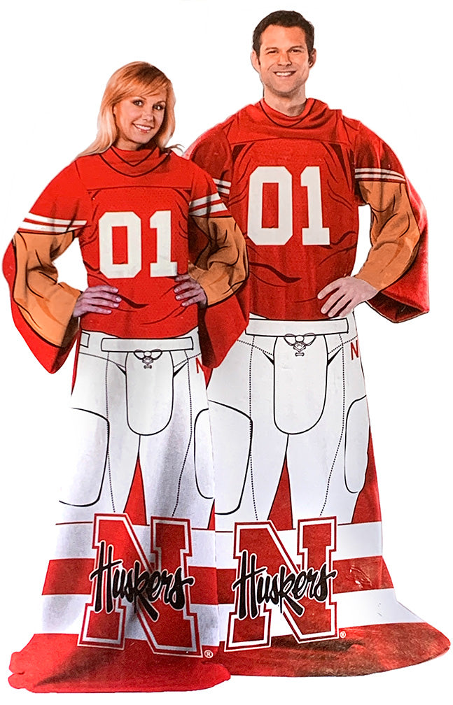 Nebraska Football Player Comfy Blanket