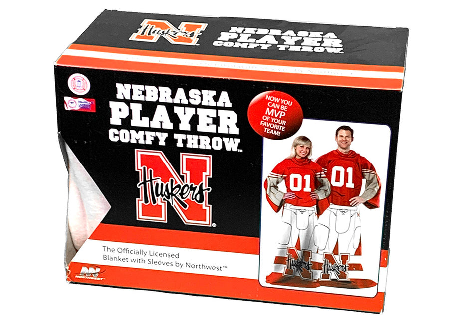 Nebraska Football Player Comfy Blanket