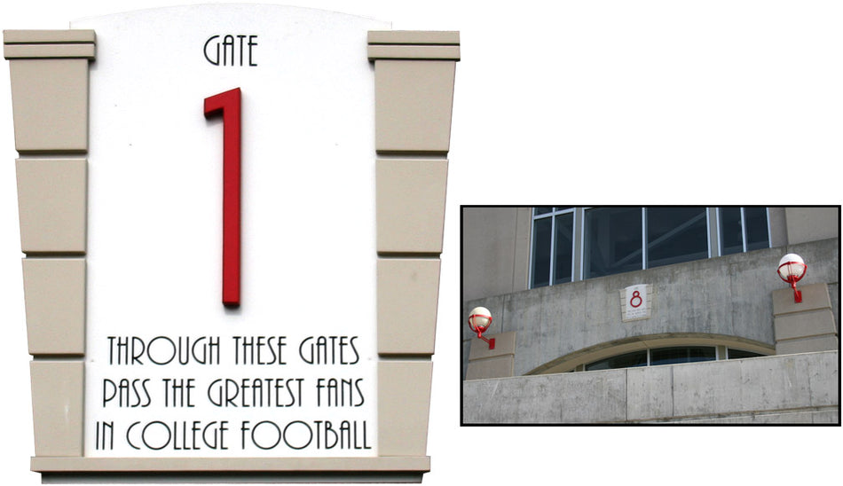 Memorial Stadium Entry Sign