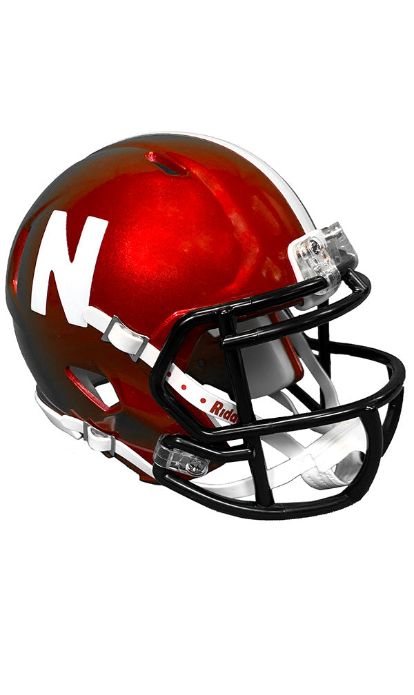 Mini Replica Alternate Nebraska Flash Helmet