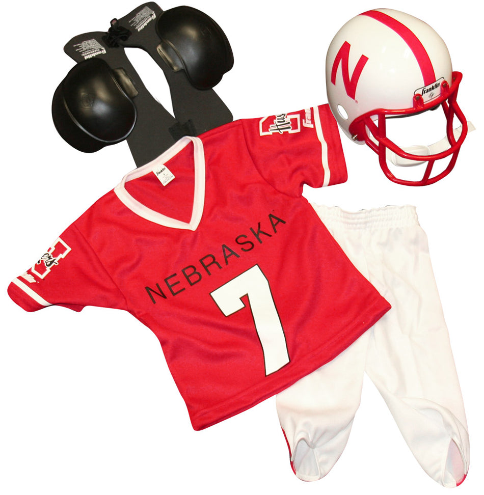 Nebraska Huskers Helmet and Uniform Set
