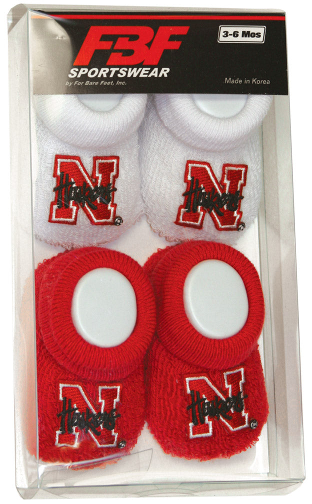 RED AND WHITE BOOTIES