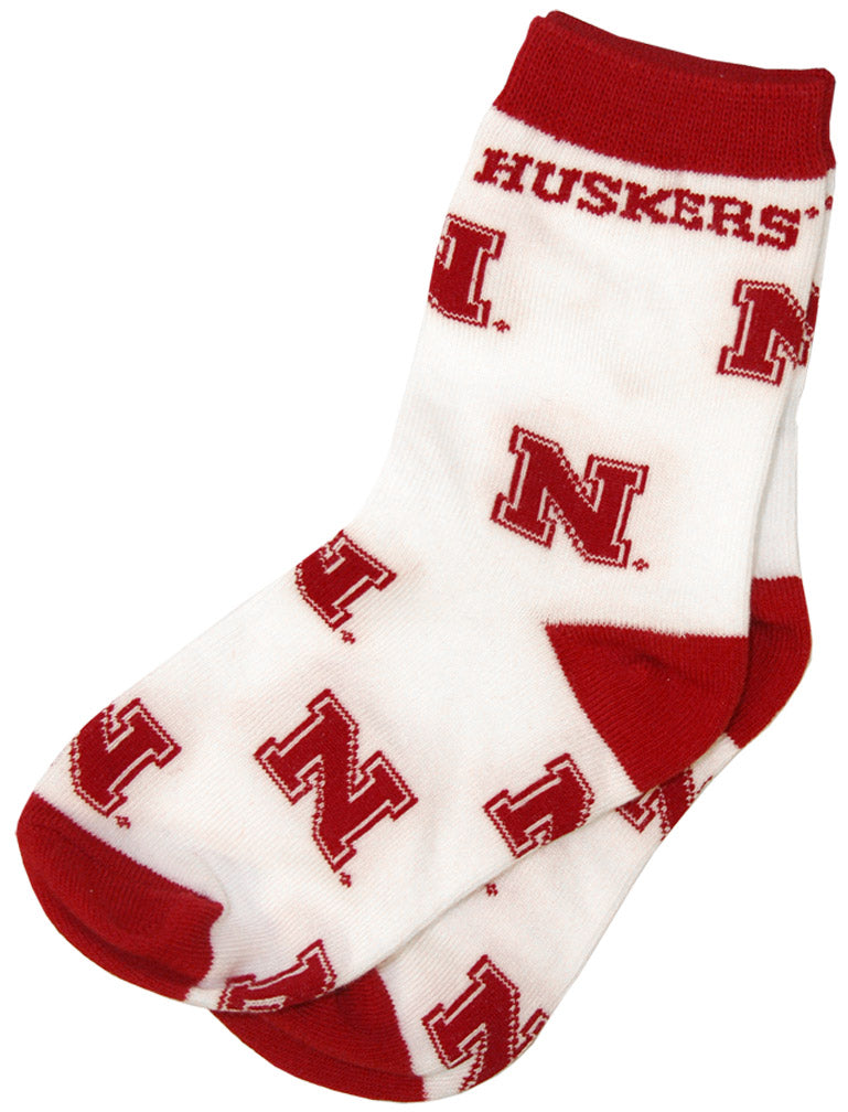 Infant White Socks with N Logo
