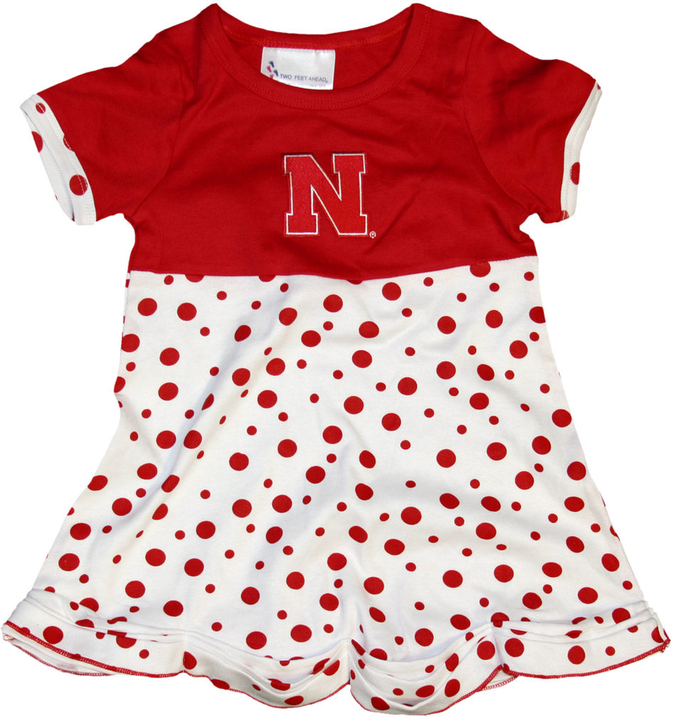 Toddler Nebraska N Polka Dot Shirt and Legging Set
