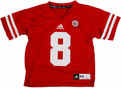 Adidas #8 Childrens Replica Husker Jersey