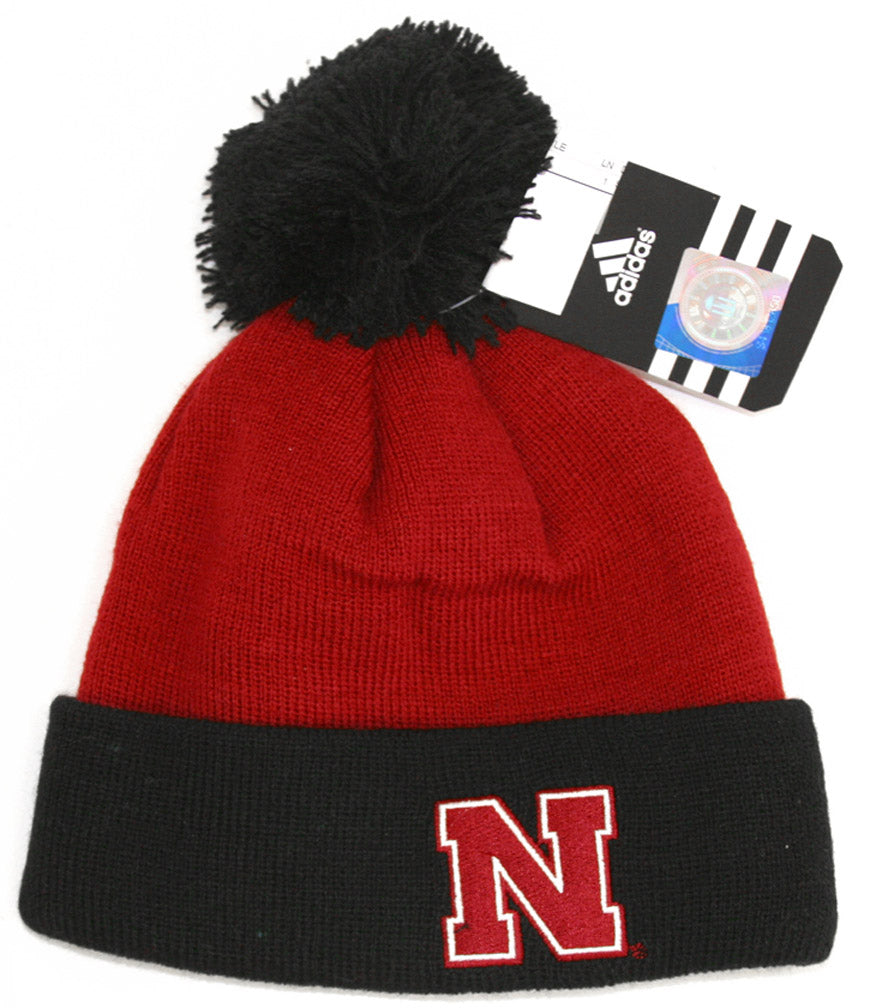 Adidas Kids Knit Cuffed Stocking Cap with Pom