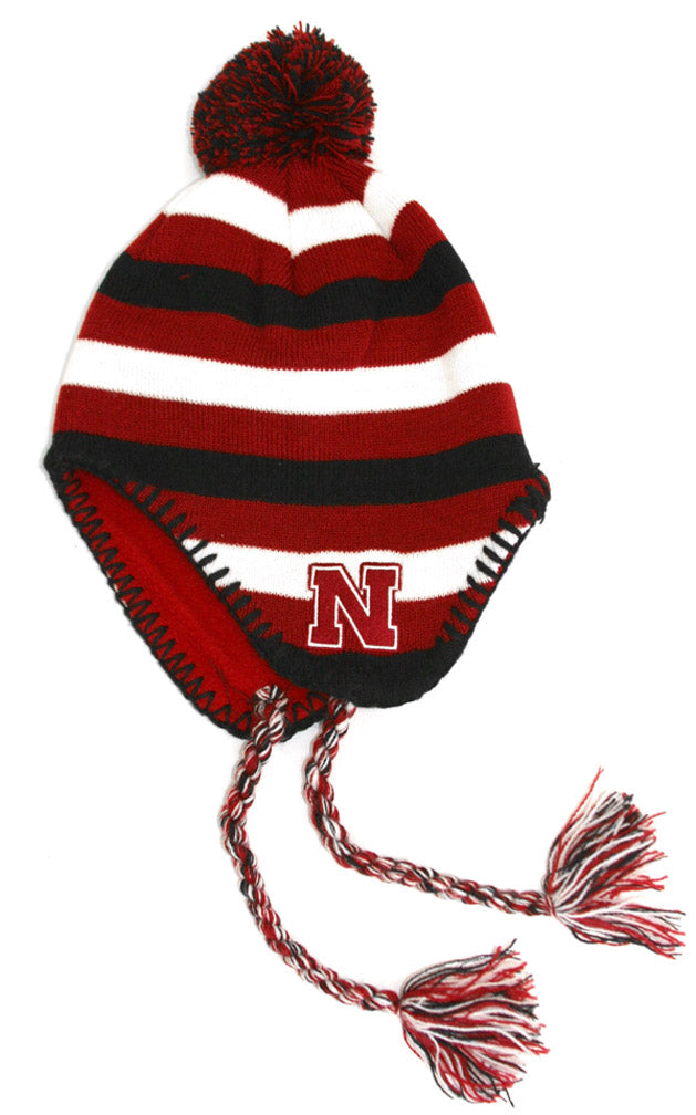 Adidas Kids Knit Stocking Cap with Tassels and Pom