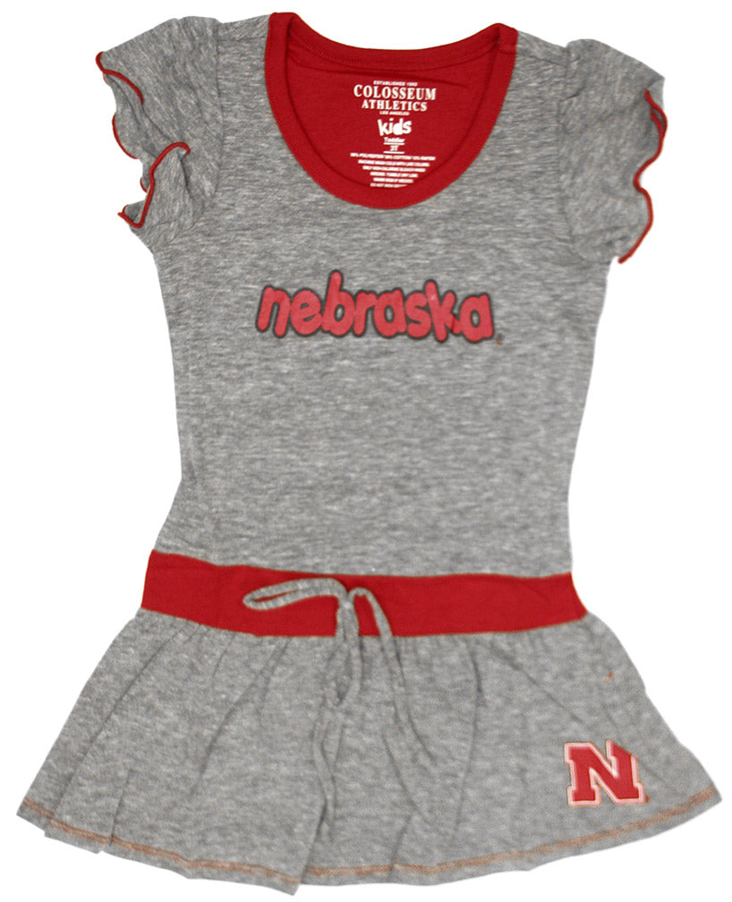 Toddler Girls Grey Tie Dress
