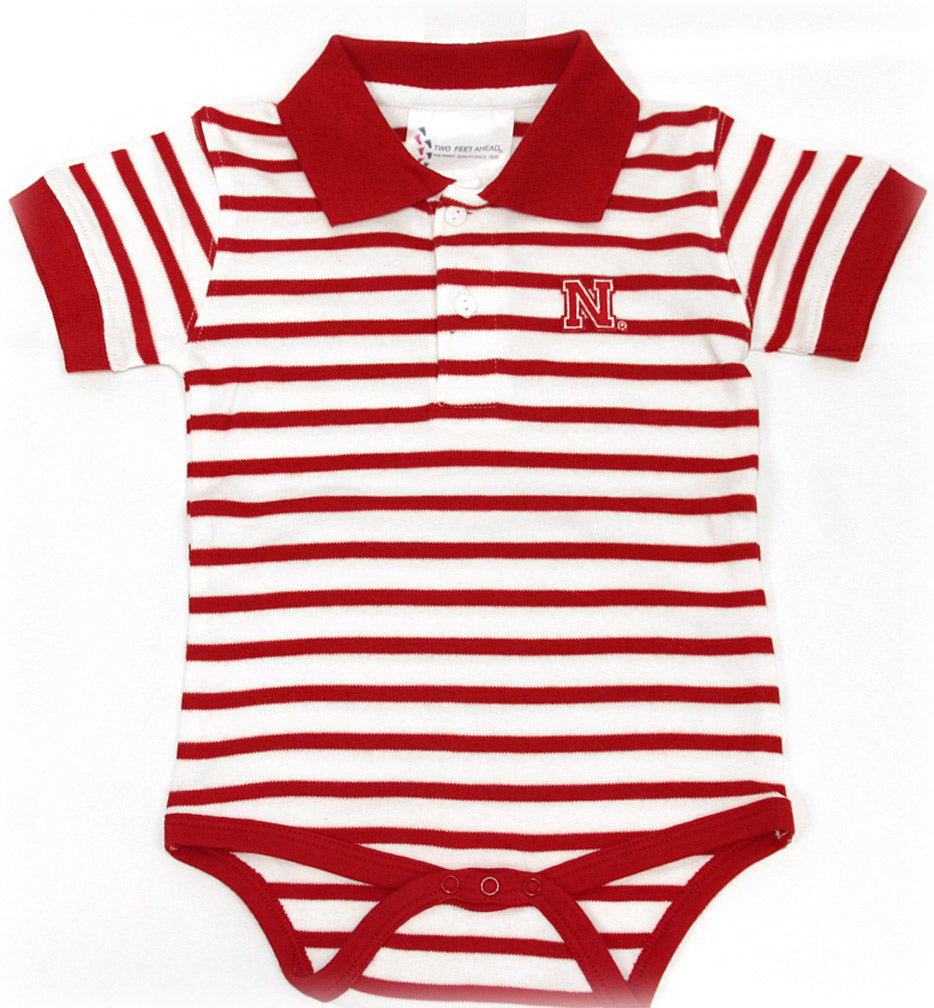 Infant Collared Huskers Striped Creeper