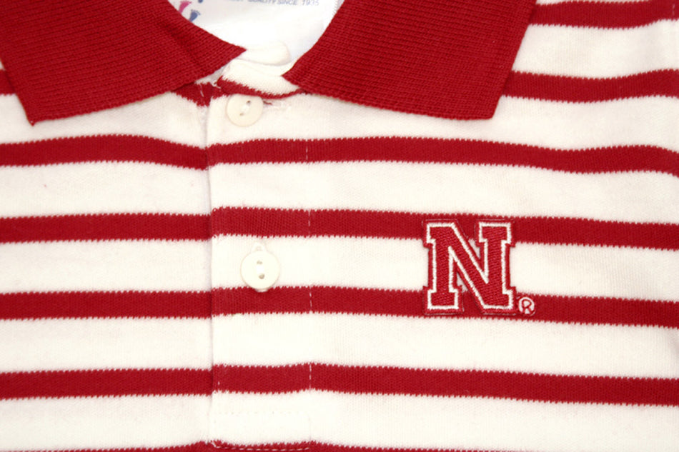 Infant Collared Huskers Striped Creeper