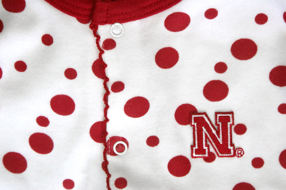 Infant Polka Dot Footed Creeper