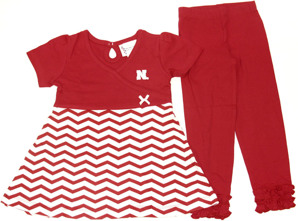 Toddler Girls Chevron Shirt and Legging Set