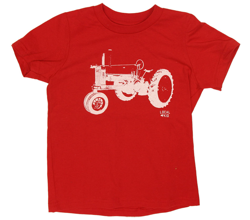 Childrens Nebraska Red Tractor Tee