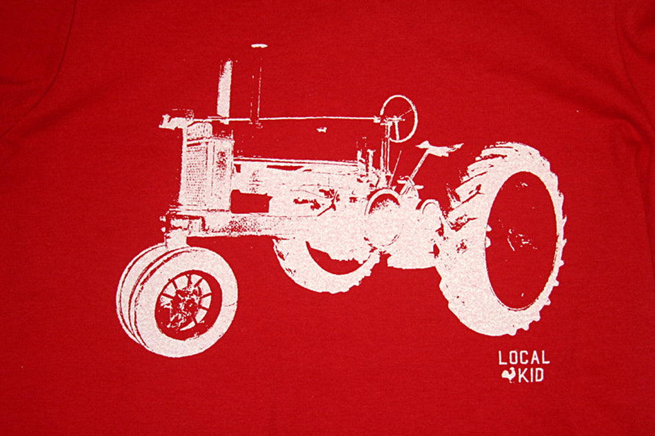 Childrens Nebraska Red Tractor Tee