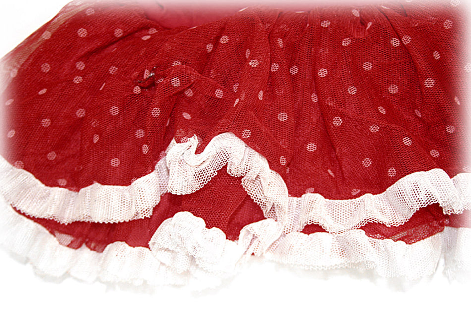 Red Dotted TuTu Dress