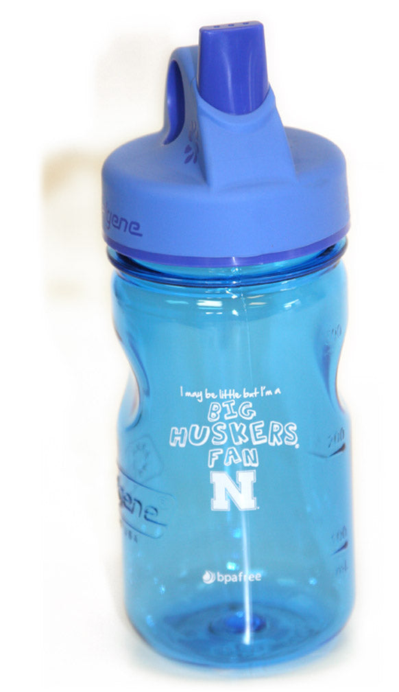 Husker Kids Nalgene Blue Sippy Bottle