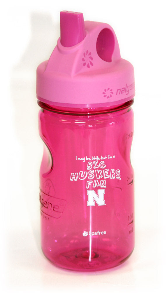 Husker Kids Nalgene Pink Sippy Bottle