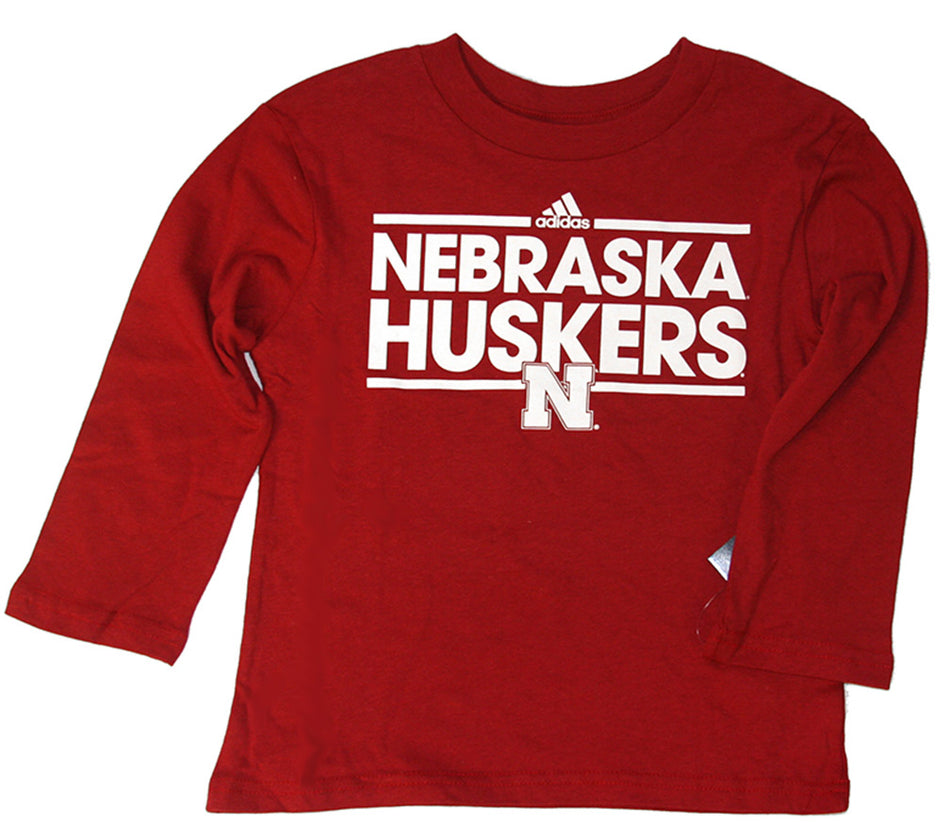 Adidas Childrens Long Sleeve Nebraska Dassler Tee